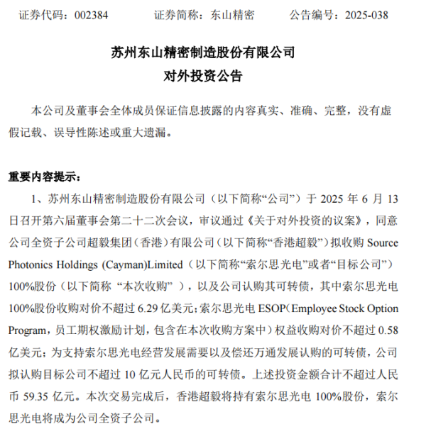 嘉正网 大手笔！500亿巨头布局光通信赛道