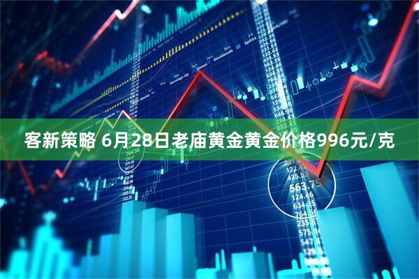 客新策略 6月28日老庙黄金黄金价格996元/克