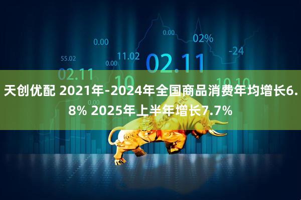 天创优配 2021年-2024年全国商品消费年均增长6.8% 2025年上半年增长7.7%