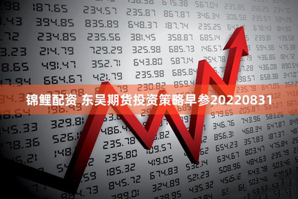 锦鲤配资 东吴期货投资策略早参20220831